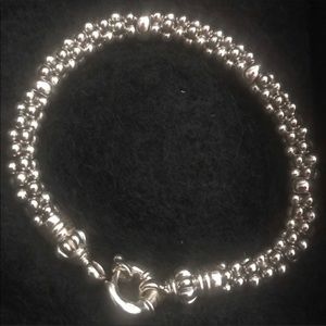 Lagos Signature Silver Caviar Bracelet
